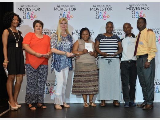 Teachers from Nooitgedacht Primary with Hellen Moropa from Silverstar (far left).