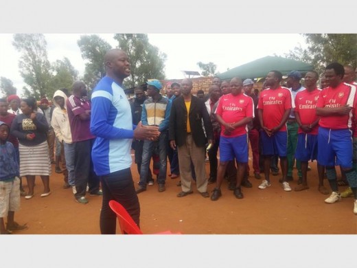 It was not all about soccer, the community was also informed about crime prevention.