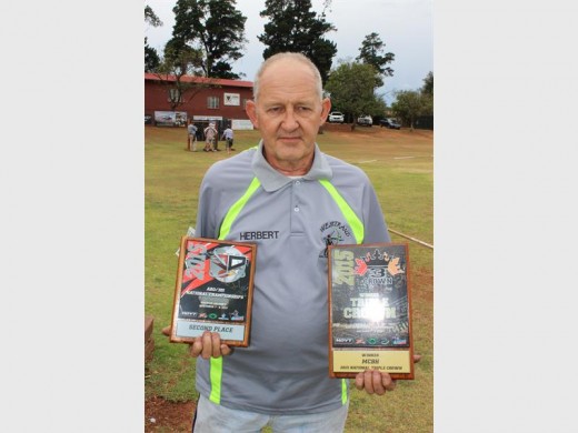 Herbert Maier won the triple crown and got second place at the national ABO competition.