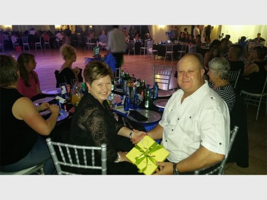 At the fundraiser, Pierre en Amanda Govea are the longest standing Grain Care donors.