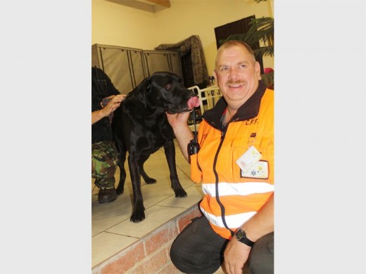 Shadow and Morne du Plessis from the Sector 5 CPF.