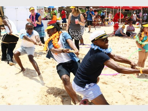 Adults can also have some fun in the sun.