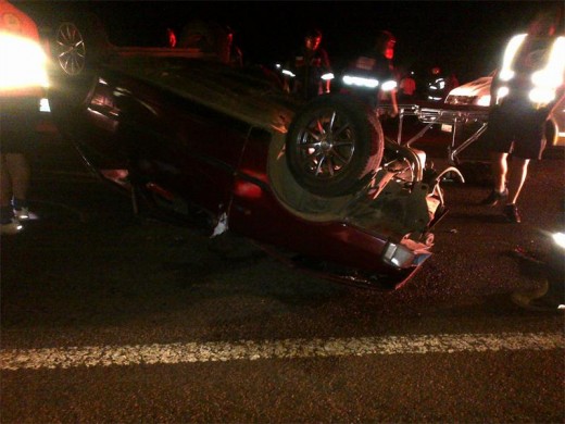 Bystanders tried to free the two passenger who were still inside the vehicle.