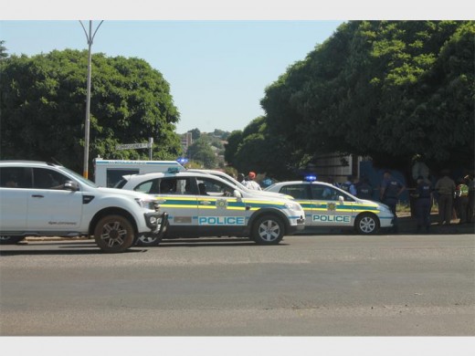 The Krugersdorp Magistrates' Court was blocked off for the bail application of the alleged execution-style shooting police officers earlier in November.