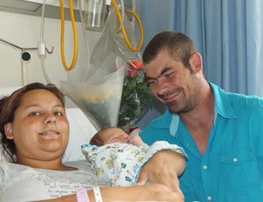 Anton and Enna Botha  with baby Braam.