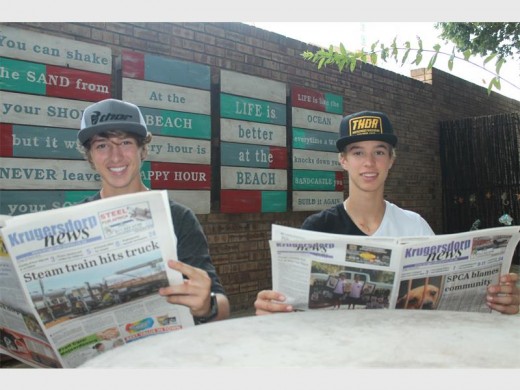 Mark and Nicolas Phelps from Krugersdorp making their mark in the Motorcross sport aboard.