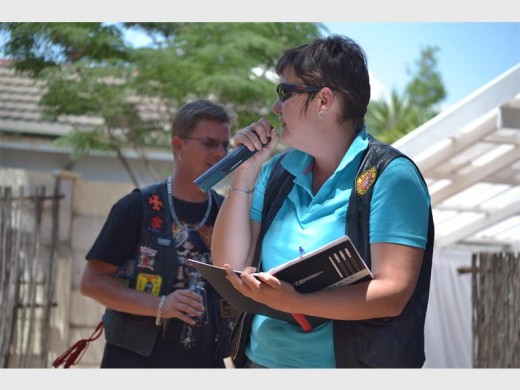 Event organiser and motorcycle club member Linda du Toit.
