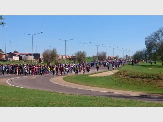 Motorist should take an alternative route as protesters have taken over the streets.