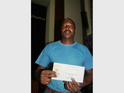 Abel Tshegang is known for busting criminals while patrolling mainly on foot.