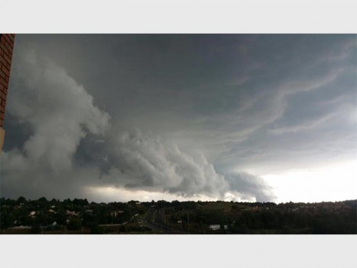 The clouds gathered, grumbling over Krugersdorp. Photo: Robert Jacobs.