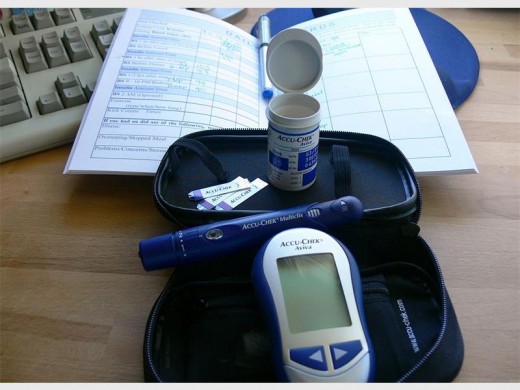 This is what a typical diabetes medical injection kit looks like.