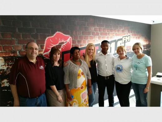 Ian and Natalie from  Boston City Campus with Hayley Owens, Frank Siweyo, and his mother Anna, Claire Rosewarne and Sue Felton from Africa Food for Though who nominated Frank.