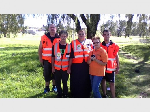 CPF Sector 5's 'big 5' Morne du Plessis, Louis Swanepoel, Elizabeth Swanepoel, Denise Smith and Mauritz Coetzee.