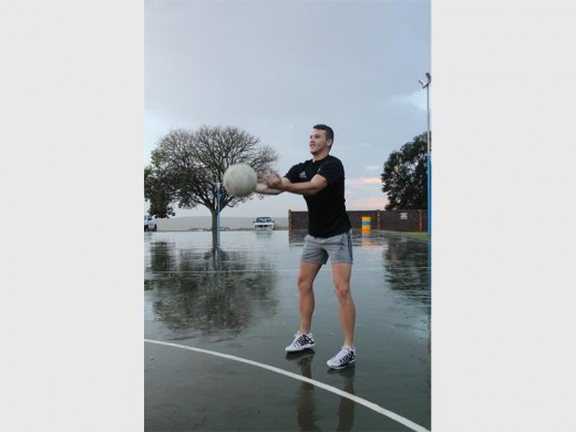 CJ van der Westhuizen shoots to the basket.