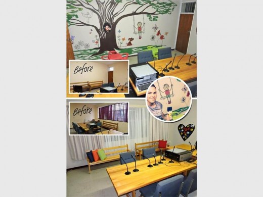 What the waiting room looks like after the renovation. Photo: Facebook