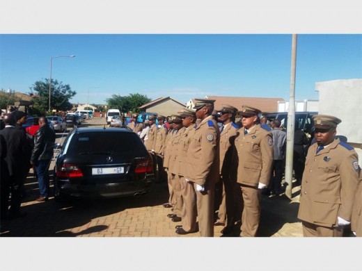 Morris Dibetle was laid to rest in a semi-military send off in Azaadville.