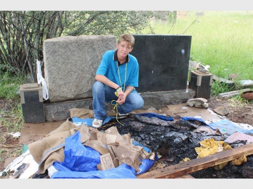 Marie's blankets were burnt when she was "forcefully removed by Mogale City officials".