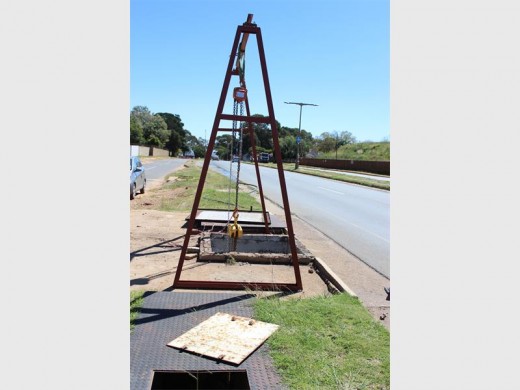 The submersible pump is being replaced after it is said to have caused a lot of damage over the years.