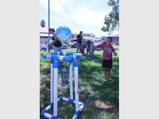 Various activities had the little ones entertained at the Noami Ministries outreach in Burgershoop.