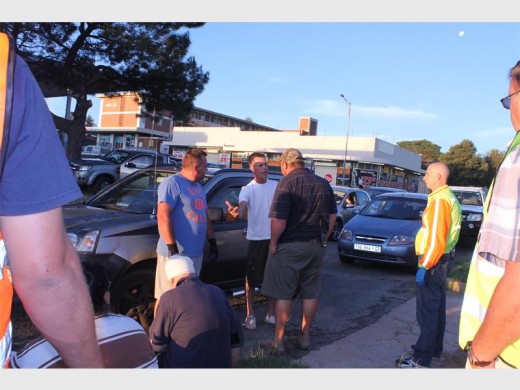 CPF members on the scene in Blommenstein Street after a shooting incident broke out in Burgershoop.