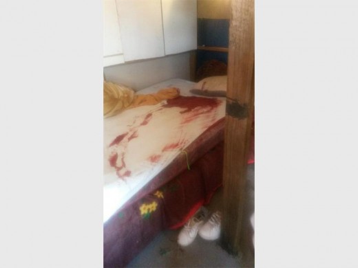 Bloody scene where two victims where found shot and killed execution style.
