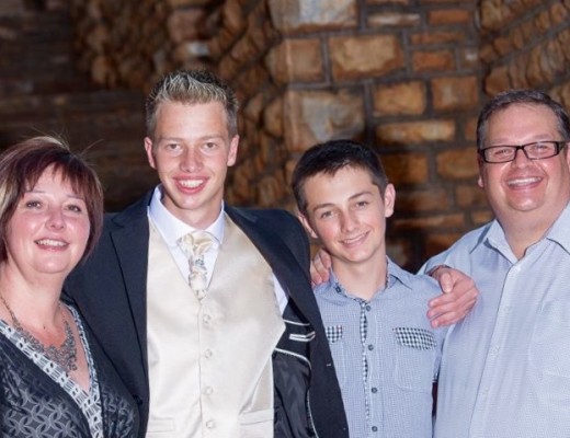 The Strauss family, from left is Wilna, Marno, Rudo and Anton.