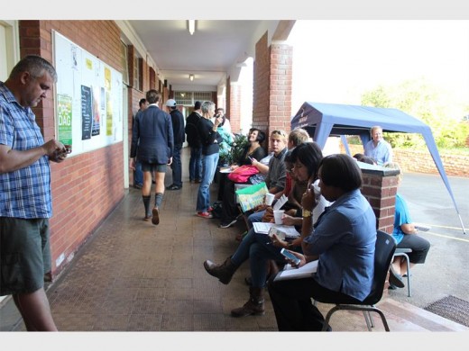 At Monument High, parents camped out while waiting for the online registration to open.