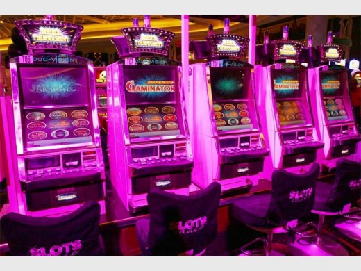 Where all the action happens – the Slots Chase tournament machines.