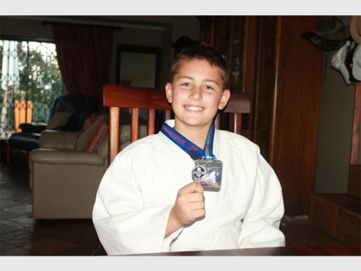 Mornè Venter spog met sy eerste oorsese medalje.