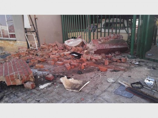 Destruction after the recent crash on Commissioner Street. Photo supplied.