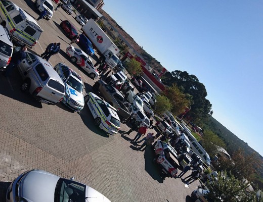 The scene at the Noordheuwel Shopping Centre. Photo submitted.