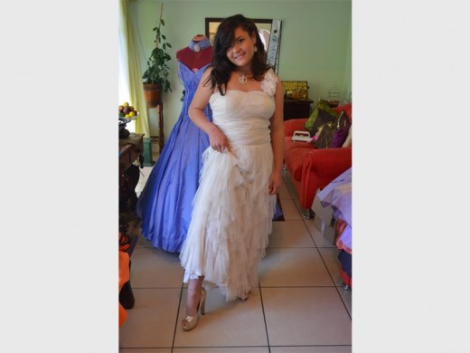 Model Verushca Coetzee, after being styled by Princess For A Day.