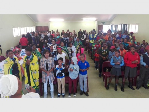 The youth and community members at the Pink Hall in Azaadville. Photo: Submitted.