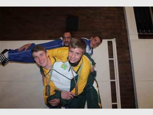 Eugene Delport, Ferdinand van den Heever, Dewald Schultz and Harm Venter recently walked away with several medals at the Commonwealth Championships.