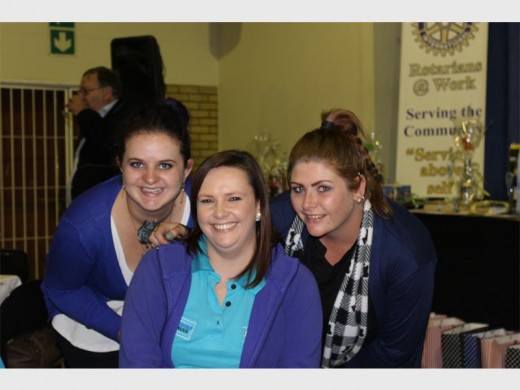The News team's journalists Chantelle Fourie and Marizka Coetzer with their editor,Janine Viljoen (centre).
