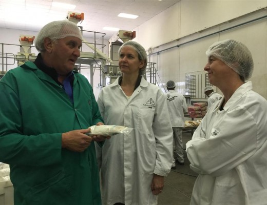 Brian Lever, Managing Director of AGT Foods Africa with Sandra McCardell, Canada's High Commissioner to South Africa (Namibia, Lesotho, Mauritius and Madagascar) and Nuala Lawlor, Trade Commissioner at the Canadian High Commission Trade Office.
