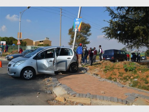 The Toyota Yaris belonging to a Town View High School pupil.