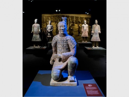 One of the statues on display in the Terracotta Army.