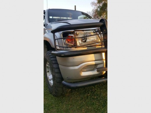 One of the damaged vehicles. Photo: Conserv Security.