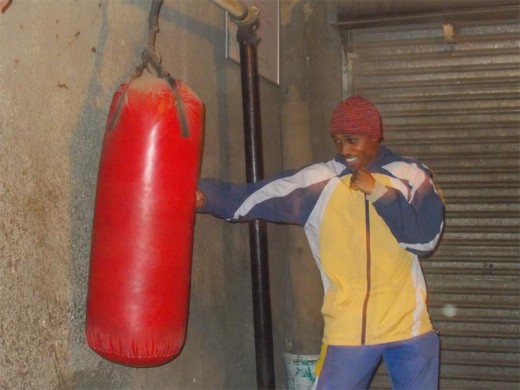 Thato 'Captain Charisma' is an upcoming boxer.