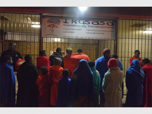 The children of Ikusasa Community Development with their blankets.