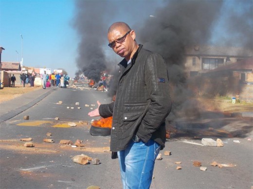 Mogale City spokesperson Nkosazana Zali was at the scene when the Kagiso community protested.
