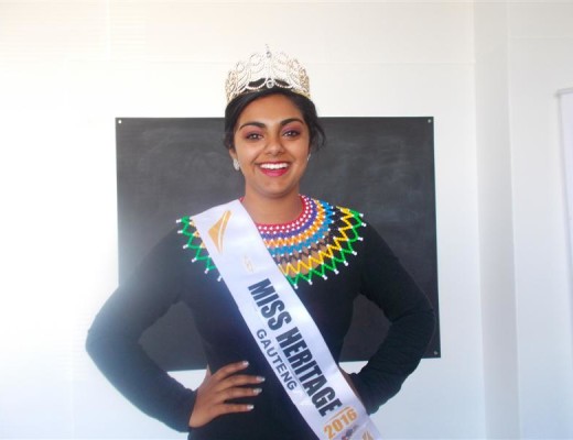 Breaunanda resident Sherianne Pillay proudly wearing her new crown.