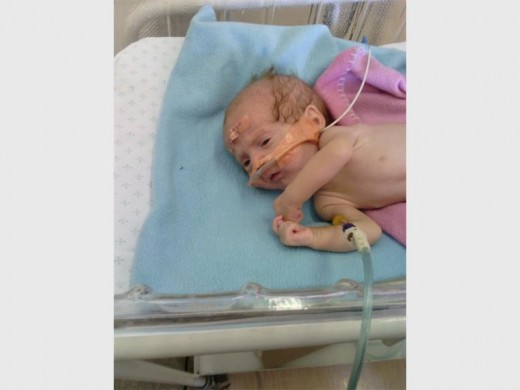 Little Michaela Gauchè sadly passed away. Photo supplied.