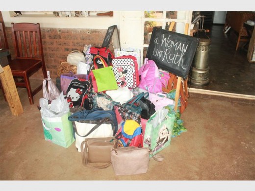 Survival handbags were donated to the local women's shelter, The Cradle of Hope.