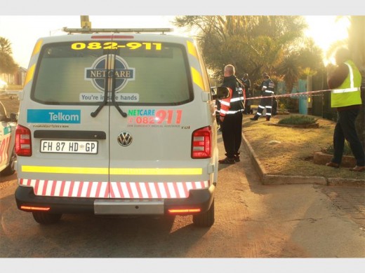 Netcare 911 paramedics and patrollers from the local CPF on the scene where a body was found.