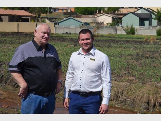Jimmy Erasmus and ward councillor Brendan May.