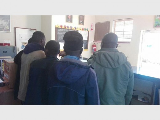 Tarlton Police arrested these five suspects after finding severed pieces of meat in their vehicle in Randfontein CBD. Photo: Supplied