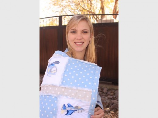 Among the things Kezia Mc Alpine, widow of Kevin Mc Alpine, received was a baby blanket hand made by a woman from Norienes who wanted to do something special for their new-born baby.