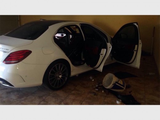 A Mercedes-Benz was recovered by Krugersdorp Police hours after it had been hijacked in Sunnyside, Pretoria. Photo: Dowry High Risk Unit.